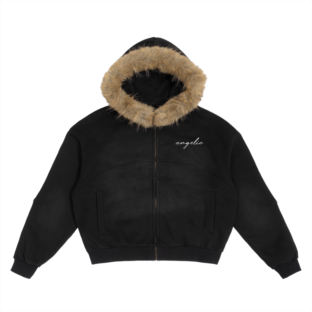 ANGELIC Zip Up - Detachable fur hood