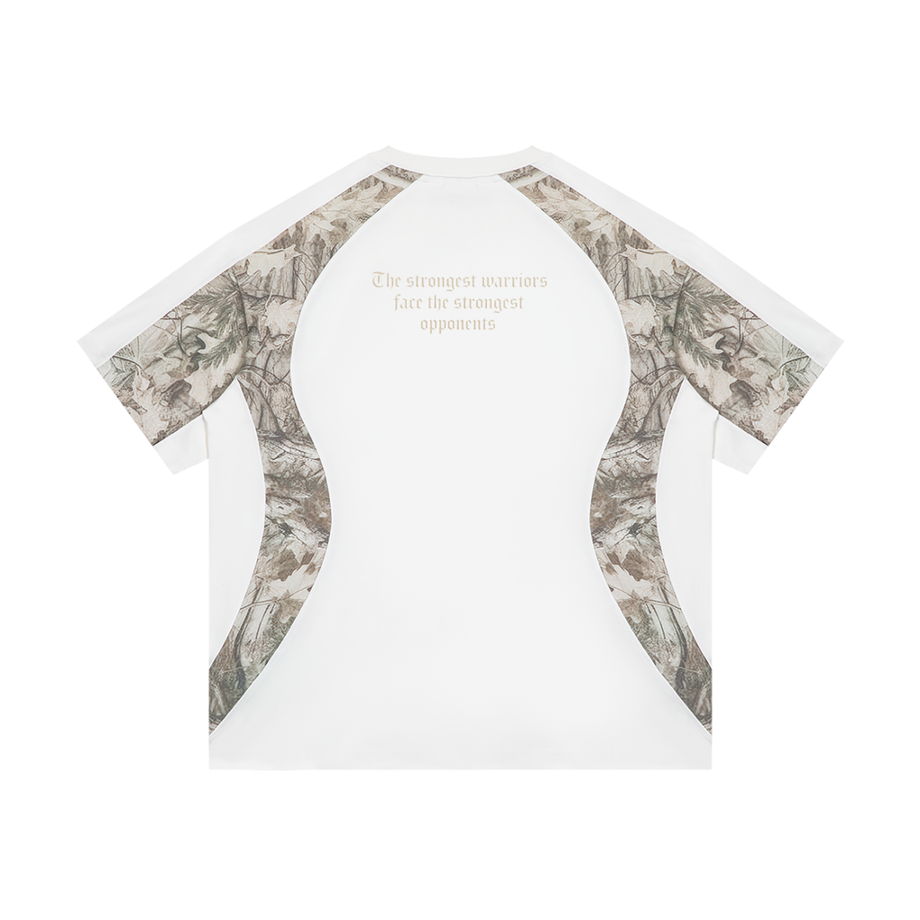 ANGELIC Half Camo White Tee