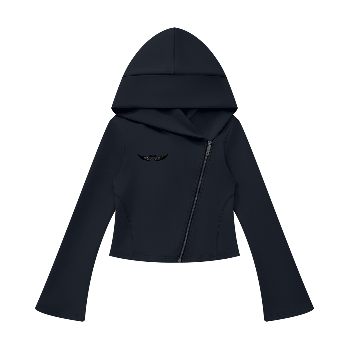 ANGELIC Women's Bell Zip Hoodie
