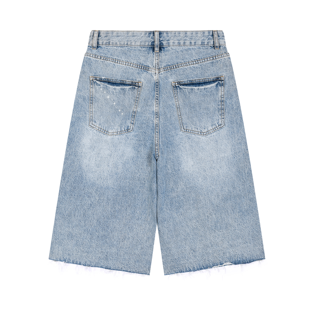 ANGELIC Wide Leg Denim Shorts – Relaxed Cut