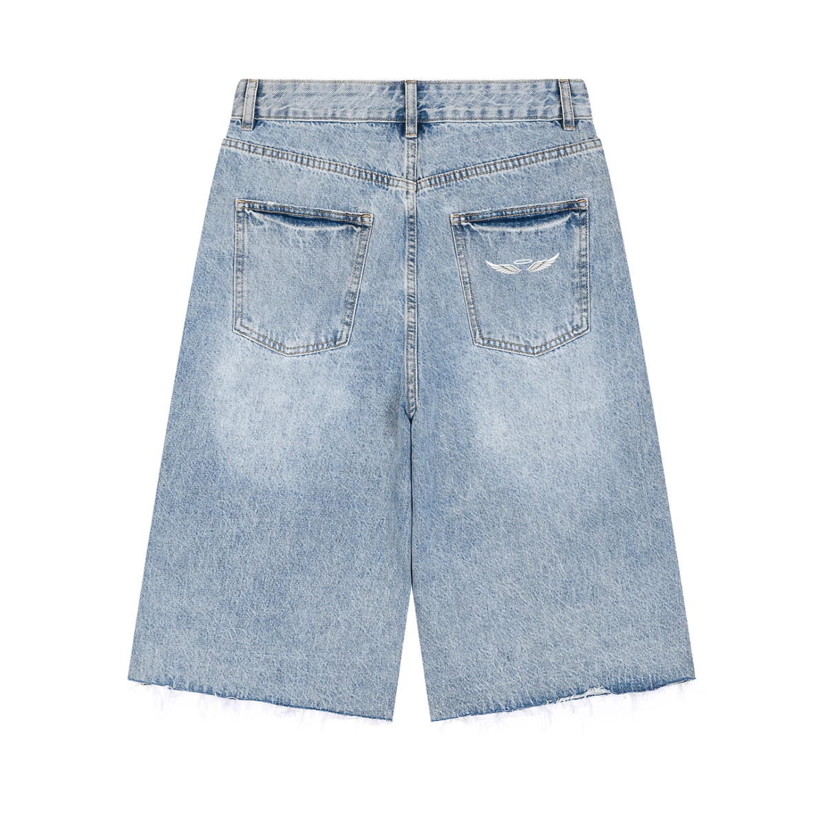 Men's Vintage Washed Baggy Graphic Cross Jorts