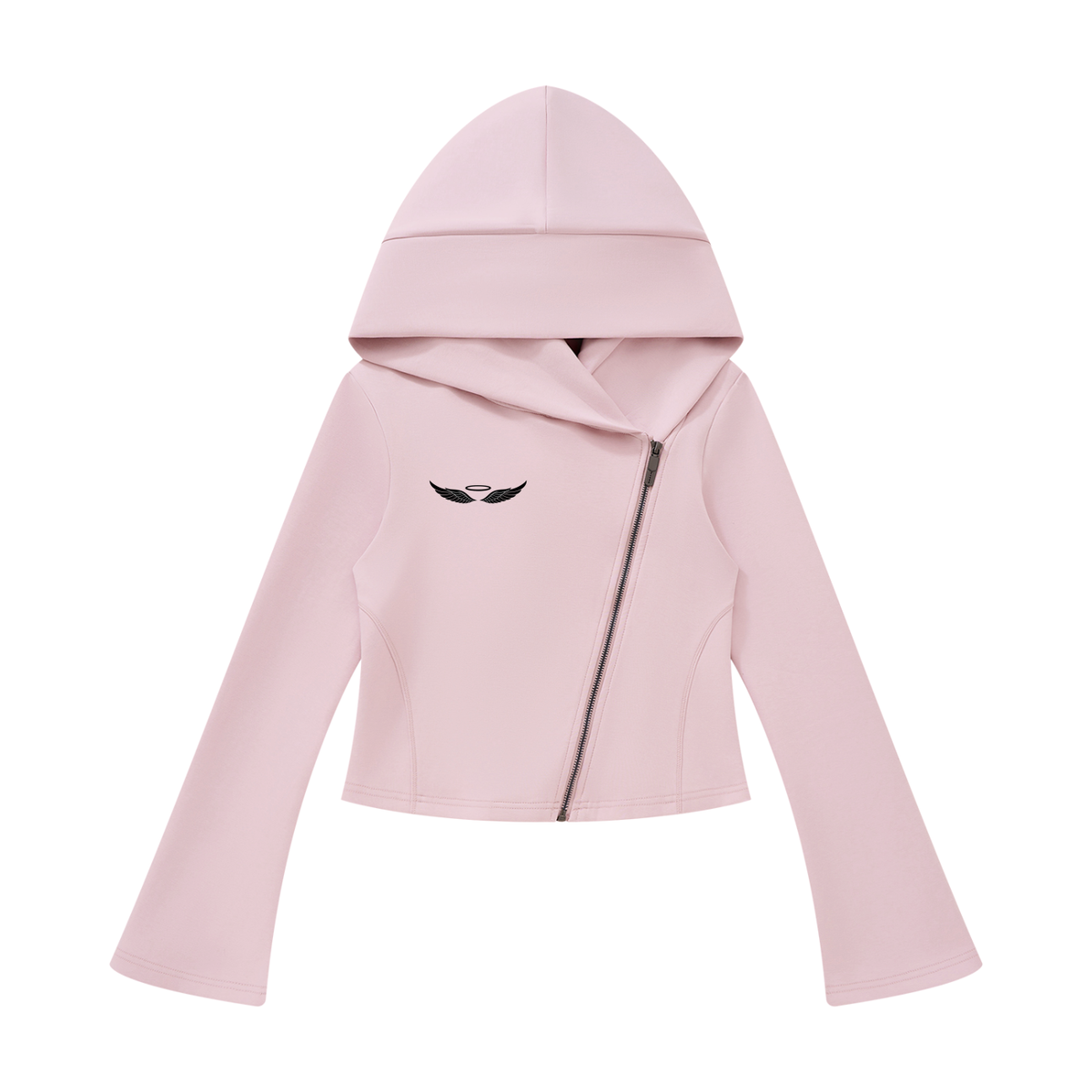 ANGELIC Women's Bell Zip Hoodie