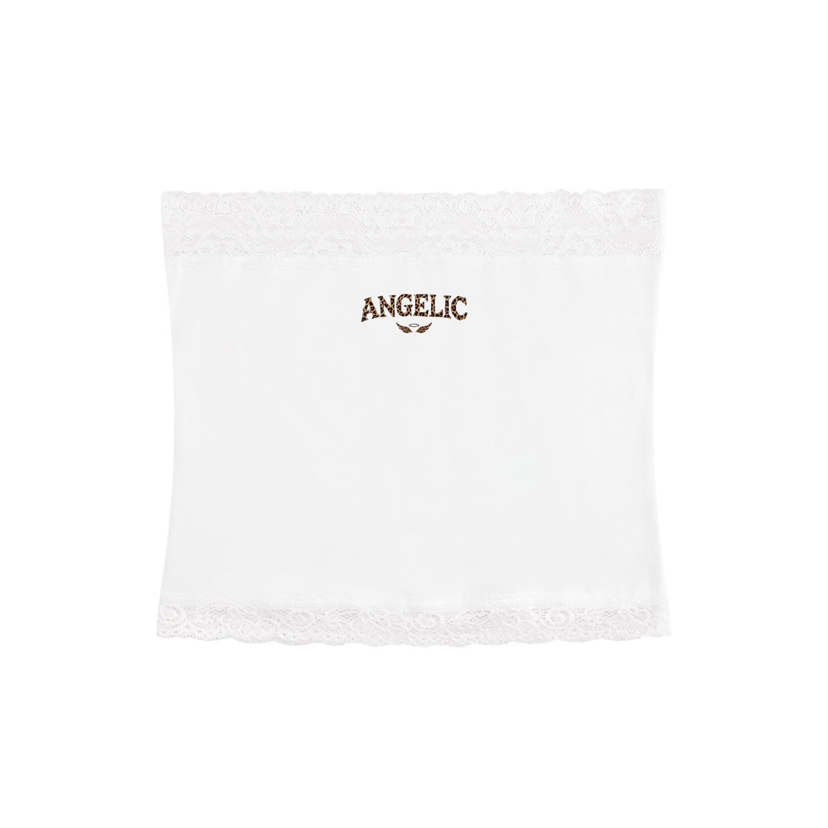 ANGELIC Women's Leopard White Tube top