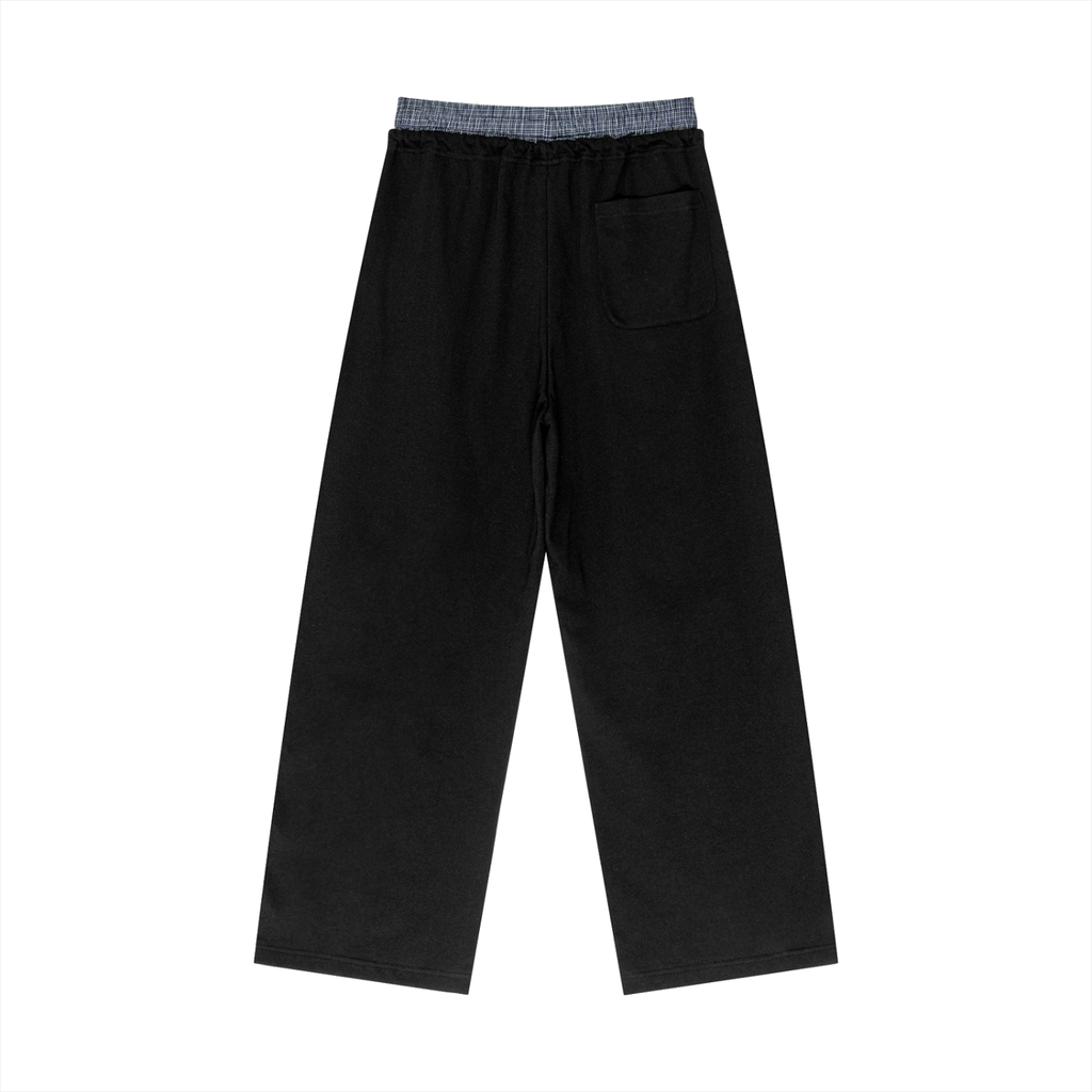 ANGELIC Plaid Waist Sweats – Straight baggy fit