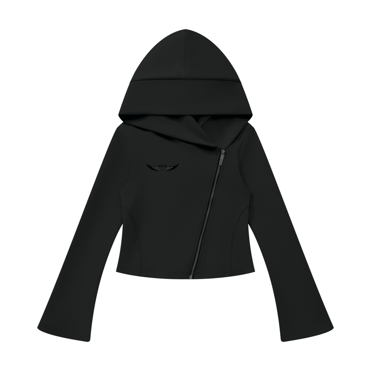 ANGELIC Women's Bell Zip Hoodie