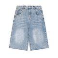 ANGELIC Wide Leg Denim Shorts – Relaxed Cut