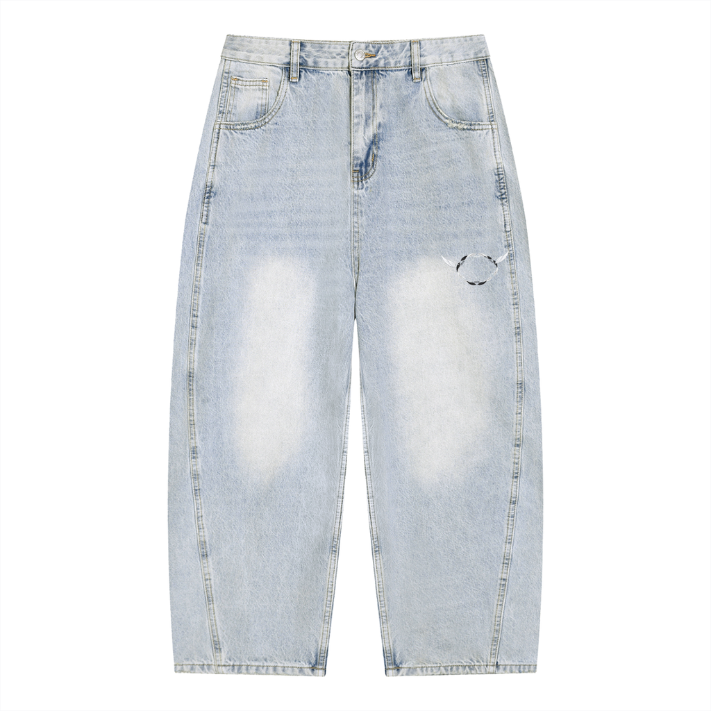 ANGELIC Halo Jeans – Vintage Wash Logo