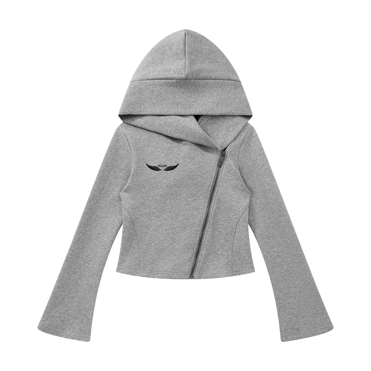 ANGELIC Women's Bell Zip Hoodie