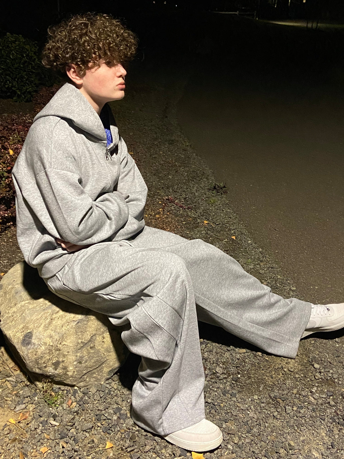 ANGELIC Original Plaid Hoodie Zip-up