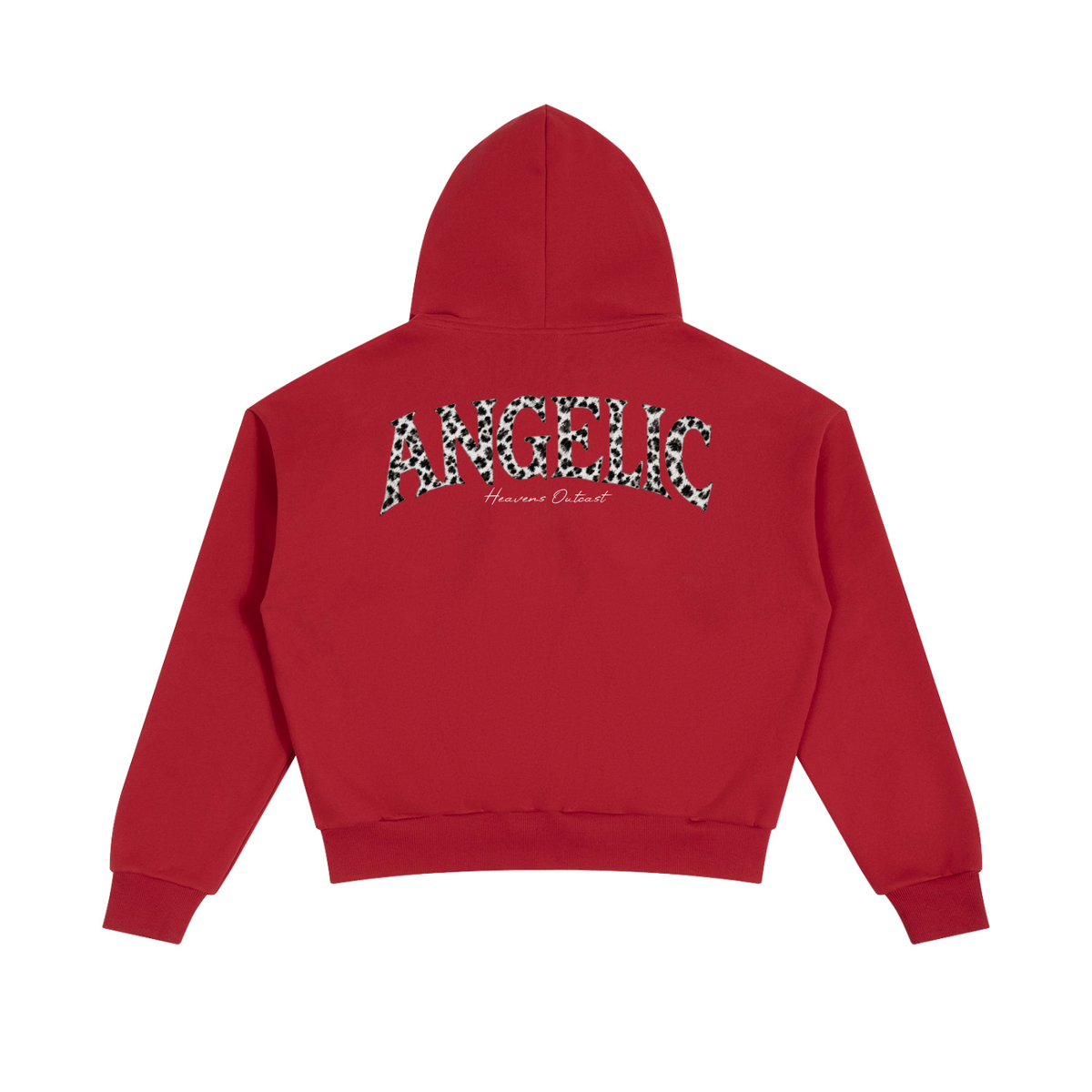 ANGELIC Snow Leopard Fur Hood Zip up