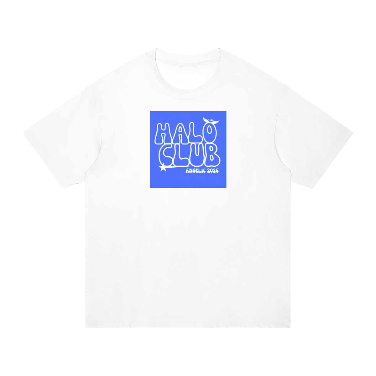 ANGELIC Halo Club Tee – Blue Graphic Edition
